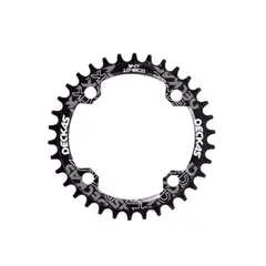 GENERICO - Plato Redondo Mtb Narrow Wide Bicicleta 34T Negro