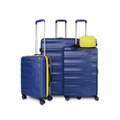 NAUTICA - Set 3 Maletas Ibiza S+M+L azul + bandolera Emma