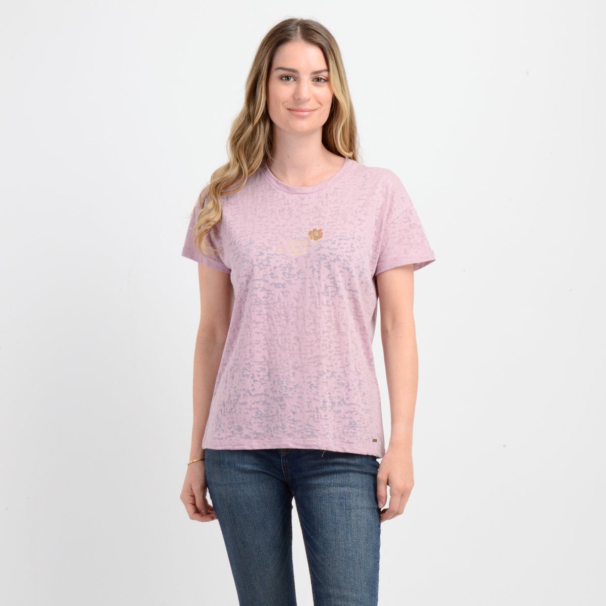 O'NEILL - POLERA MANGA CORTA DITSY  ROSADO