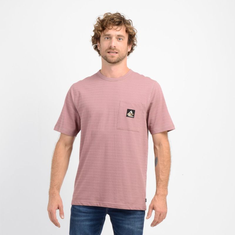 O'NEILL - POLERA MANGA CORTA TORREY II ROSADO OSCURO