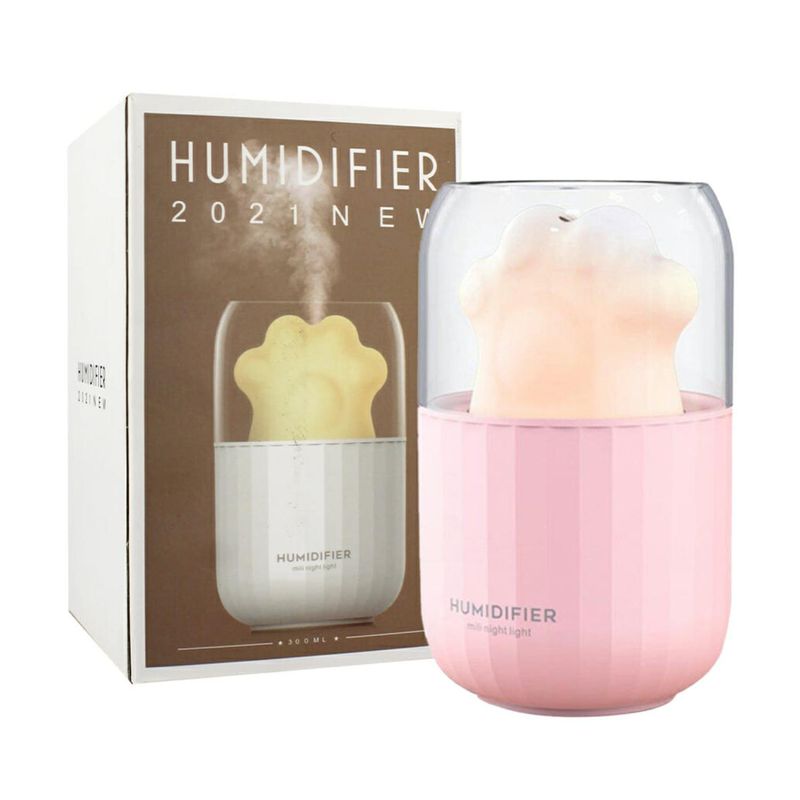 GENERICO - Humidificador 300ml Figura Patita De Gato Colores