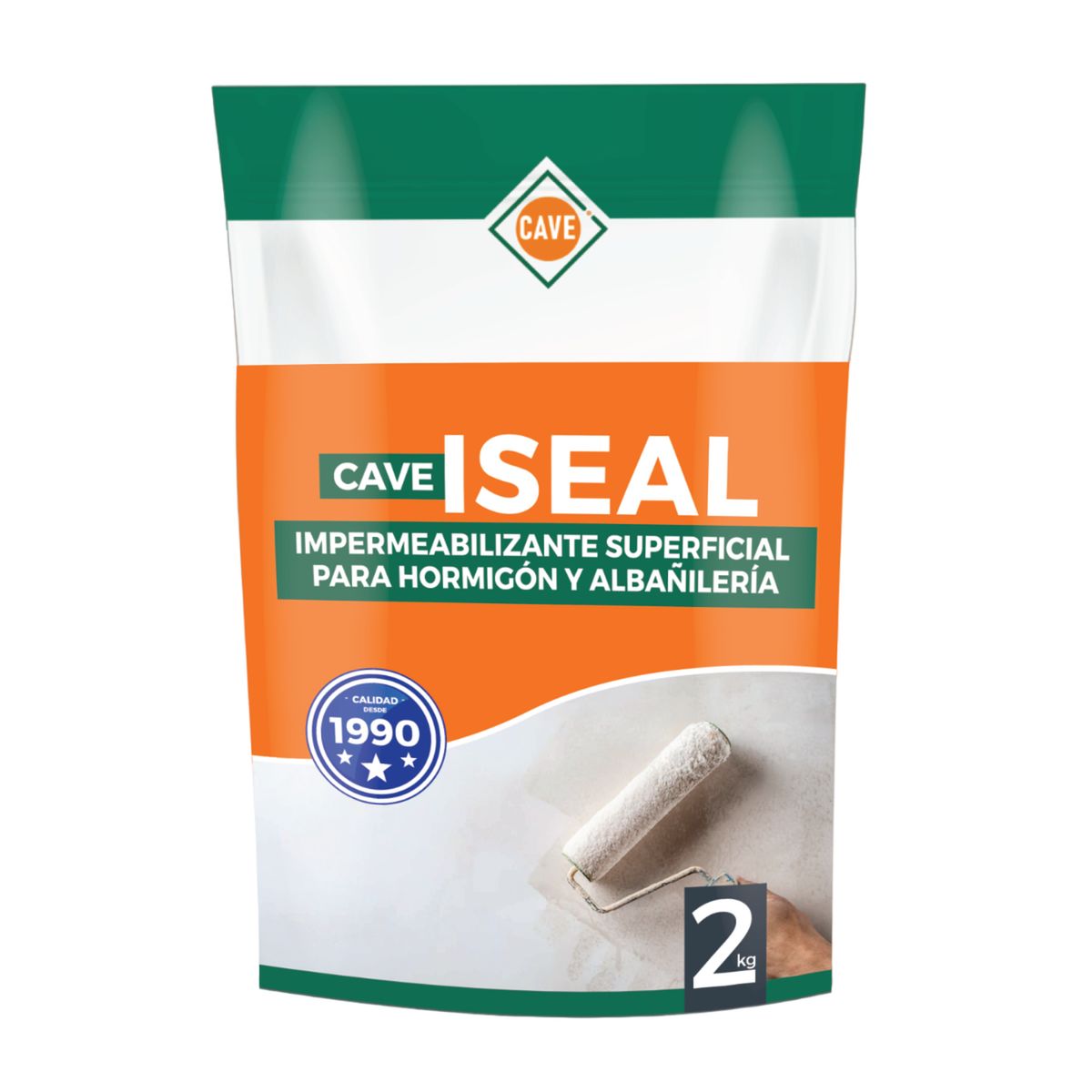 CAVE - CAVE I SEAL - Impermeabilizante Superficial Base Cementicia Gris, 2 Kg