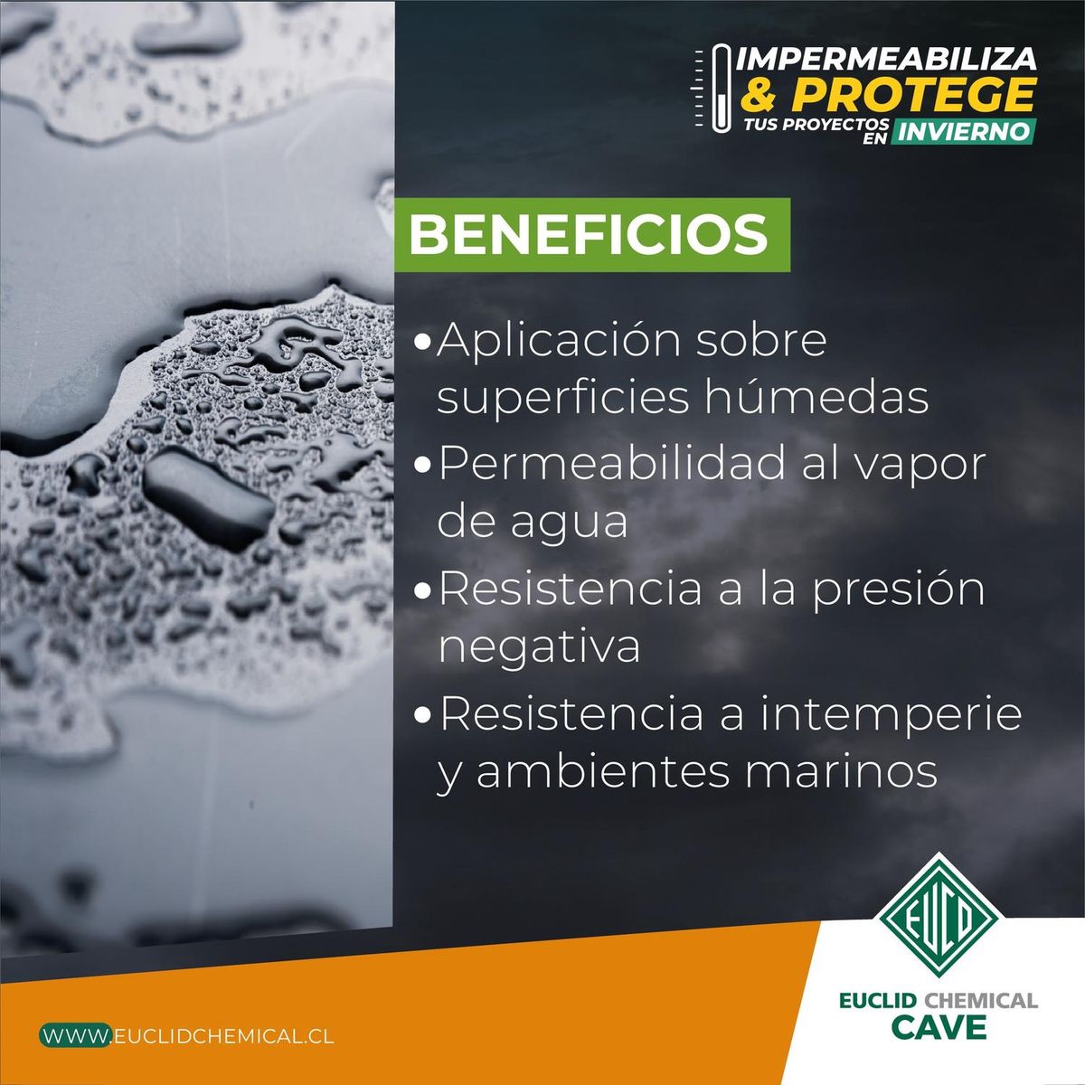 CAVE - CAVE I SEAL - Impermeabilizante Superficial Base Cementicia Gris, 2 Kg