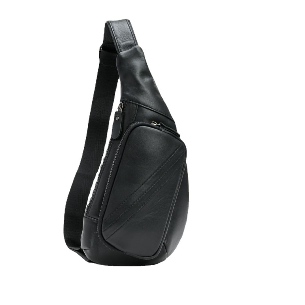 PUREPOWER - Mochila bandolera de piel auténtica bolso casual para hombre