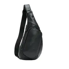 PUREPOWER - Mochila bandolera de piel auténtica bolso casual para hombre