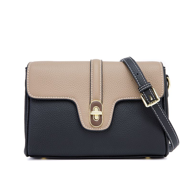 PUREPOWER - Bolsa pequena quadrada de couro genuíno bolsa crossbody de ombro