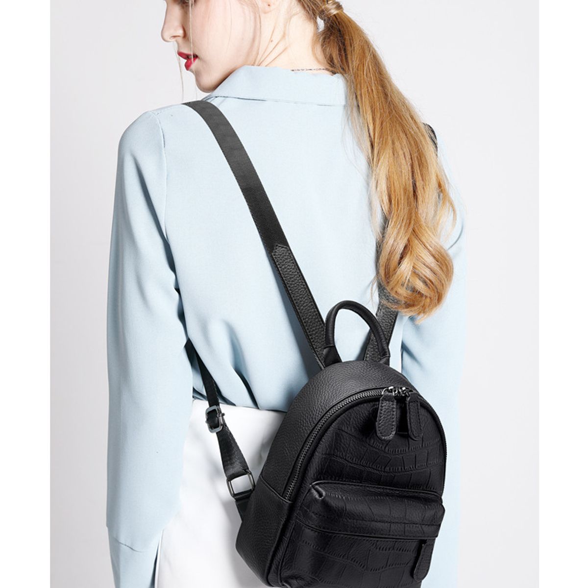 PUREPOWER - mochilas de cuero de alta calidad para mujer