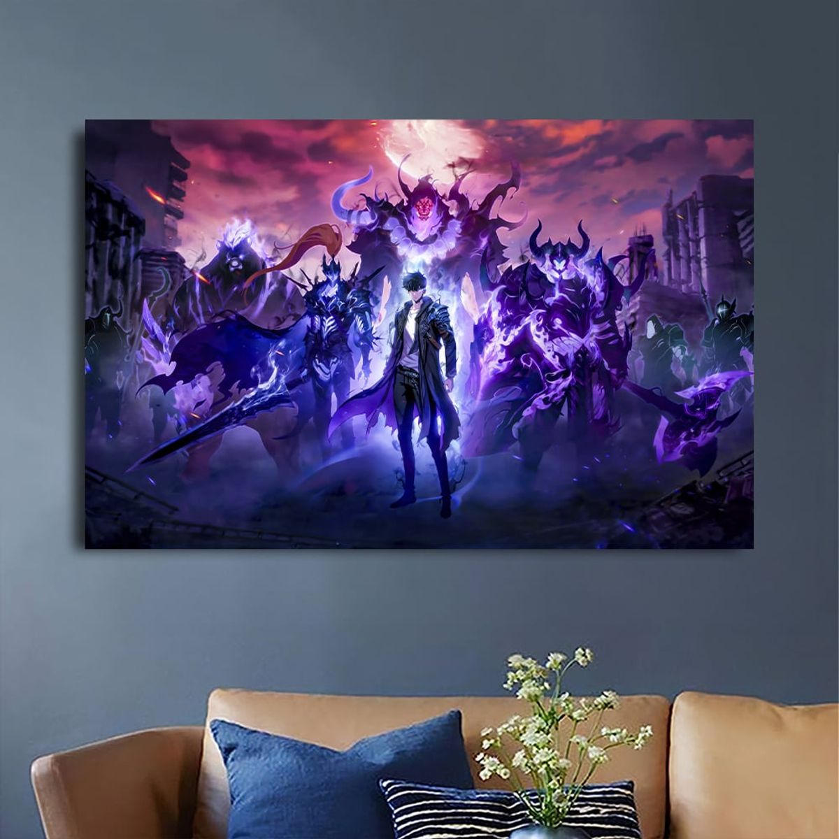 GENERICO - Cuadro Decorativo de PVC - Solo Leveling - 95 x 65 cm