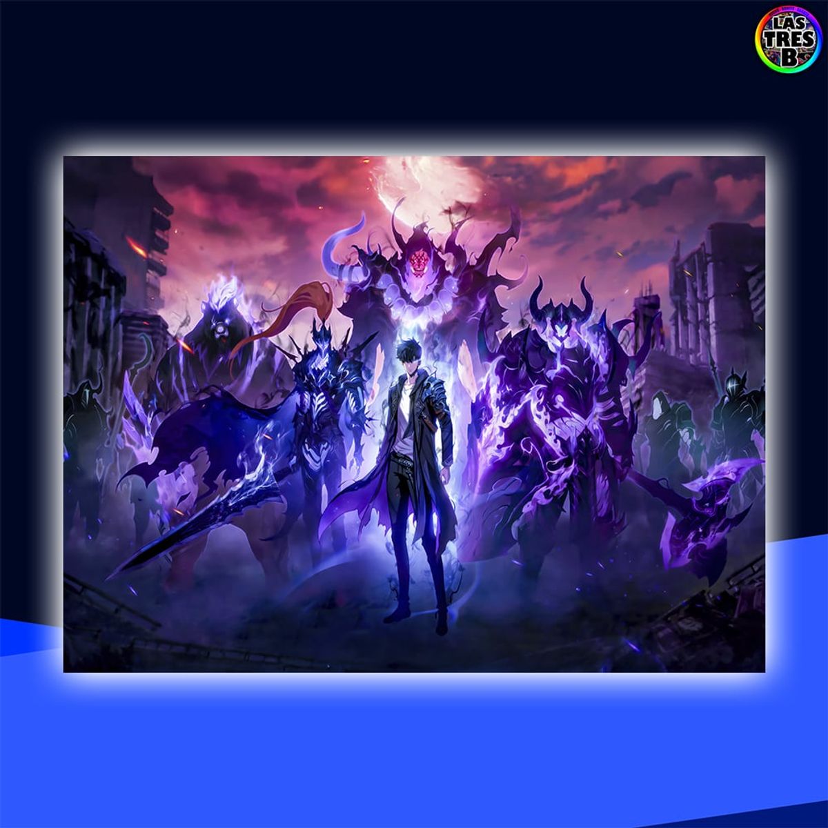 GENERICO - Cuadro Decorativo de PVC - Solo Leveling - 95 x 65 cm