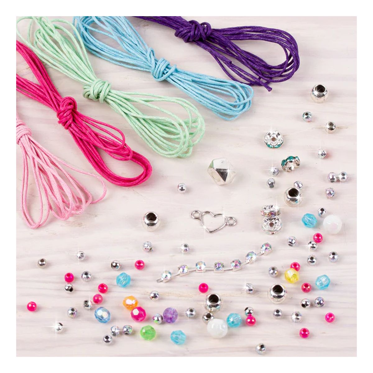 MAKE IT REAL - Set para hacer pulseras Bling Arcoíris Make It Real