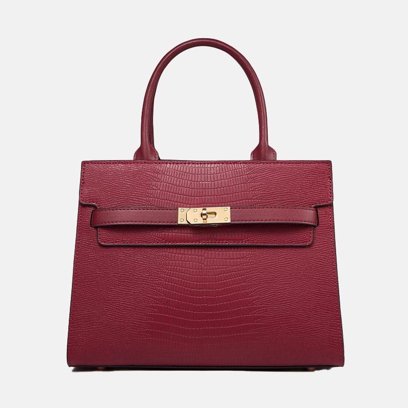 PUREPOWER - Bolso De Hombro De Mujer En Piel Con Estampado Ee Lagarto