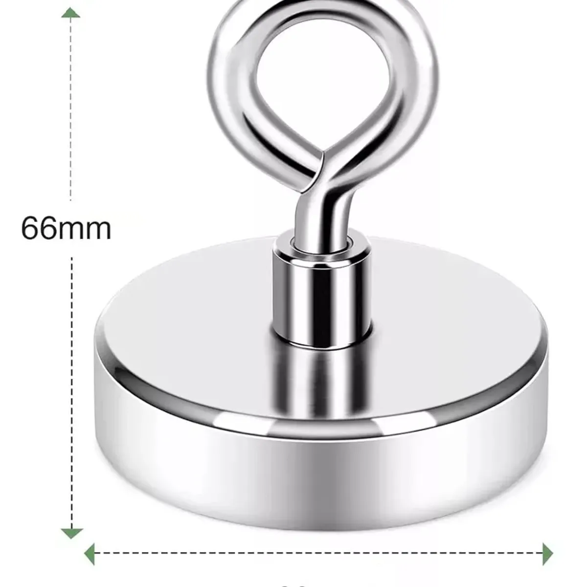 EOLAND - Iman Neodimio De Pesca Imanes Neodimio Con Gancho 60mm