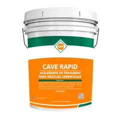 CAVE - RAPID - Acelerante de fraguado para mezclas cementicias 20Kg