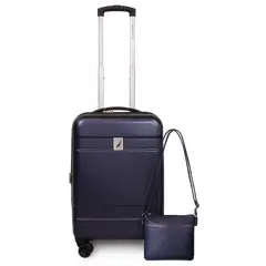NAUTICA - Pack Maleta cabina Bora 10kg + Cartera Leeway azul