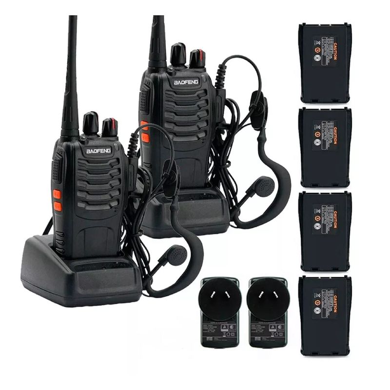 GENERICO - Walkie-talkie Baofeng BF-888S color negro 220V