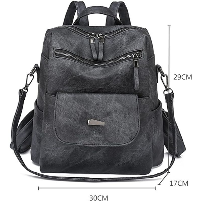PUREPOWER - Mochila Para Mujer Moderna De Piel Sintética Informal De