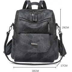 PUREPOWER - Mochila Para Mujer Moderna De Piel Sintética Informal De