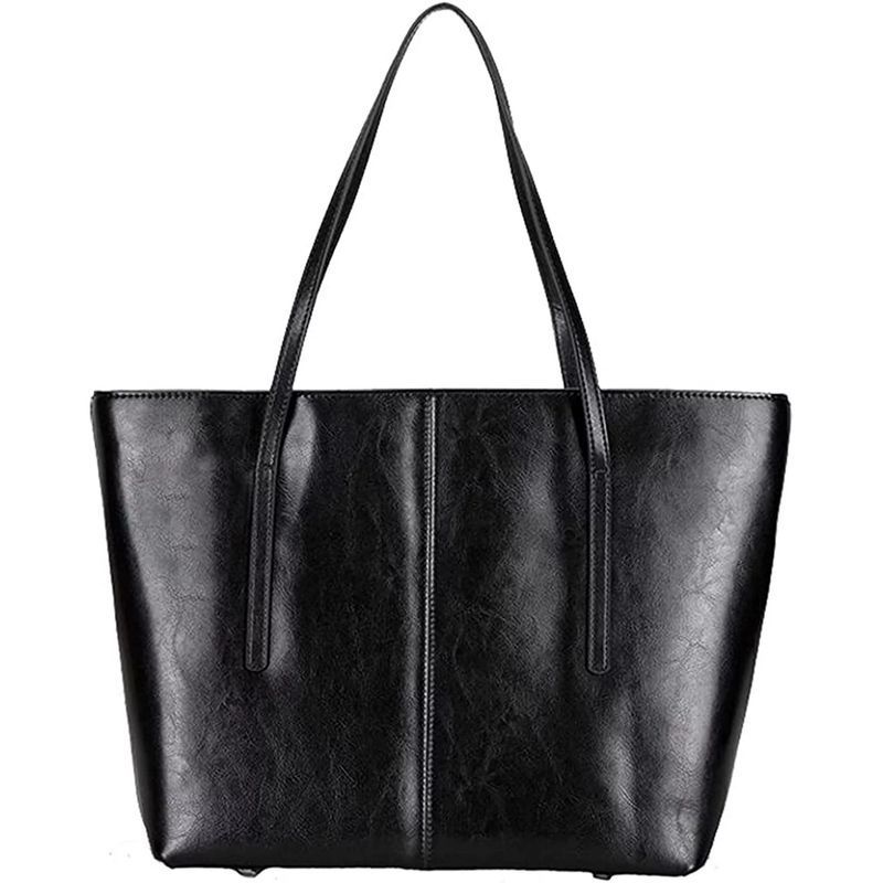 PUREPOWER - Bolso de hombro de moda de cuero genuino para mujer-