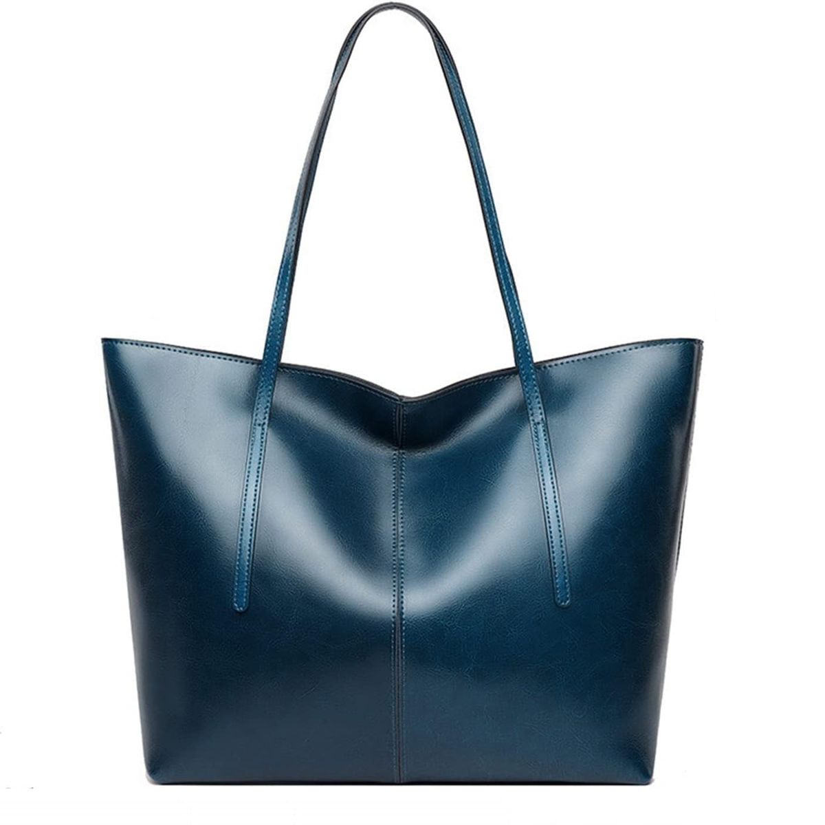 PUREPOWER - Bolso de hombro de moda de cuero genuino para mujer