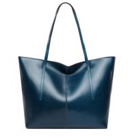 Bolso de hombro de moda de cuero genuino para mujer