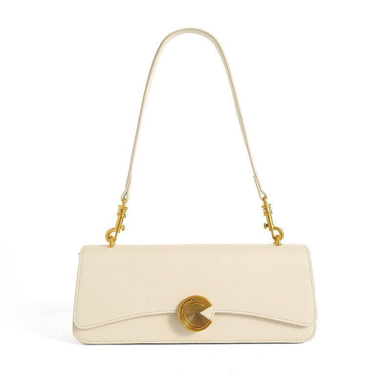 PUREPOWER - Bolso de hombro de cuero genuino para mujer