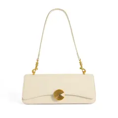 PUREPOWER - Bolso de hombro de cuero genuino para mujer