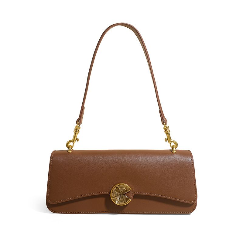 PUREPOWER - Bolso de hombro de cuero genuino para mujer