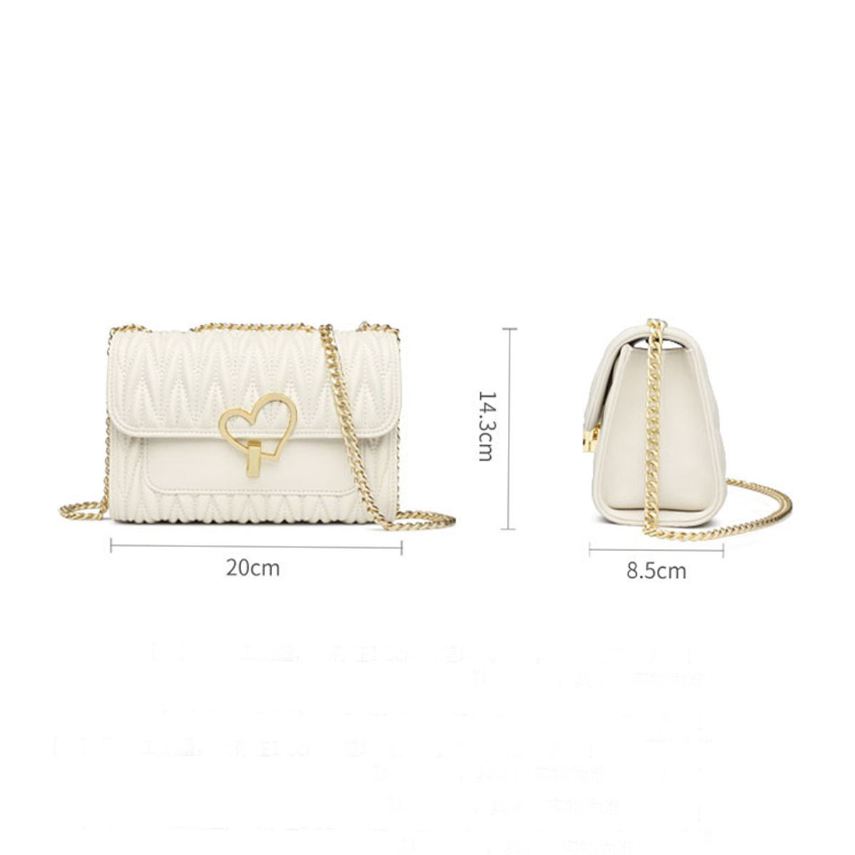 PUREPOWER - Bolso Crossbody Elegante Parecido Marca Lujo SL Cadena