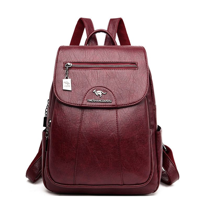 PUREPOWER - Mochilas De Cuero De Alta Calidad Para Mujer Vintage