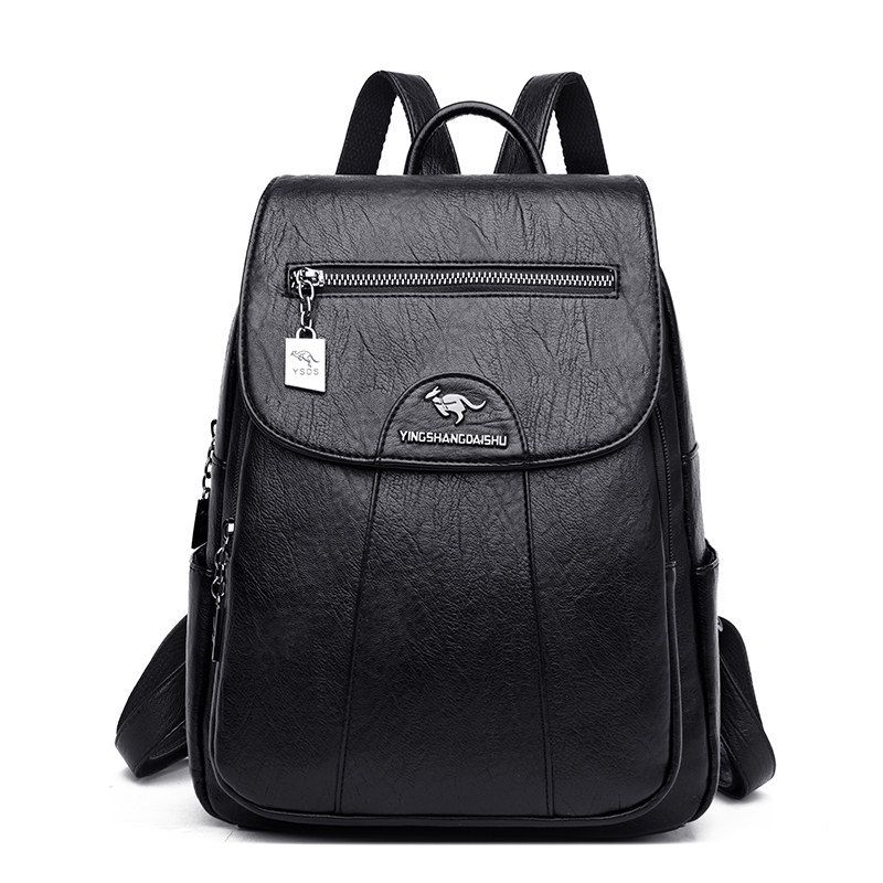 PUREPOWER - Mochilas De Cuero De Alta Calidad Para Mujer Vintage