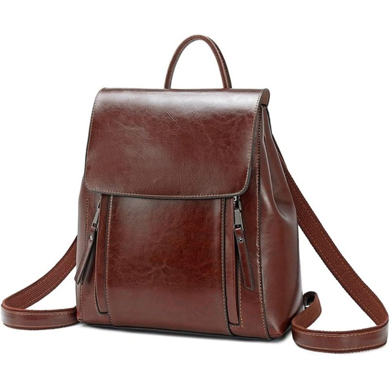 PUREPOWER - Mochilas De Piel Para Mujer Mochila Vintage