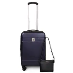 NAUTICA - Pack Maleta cabina Bora 10kg azul + Cartera Leeway bk