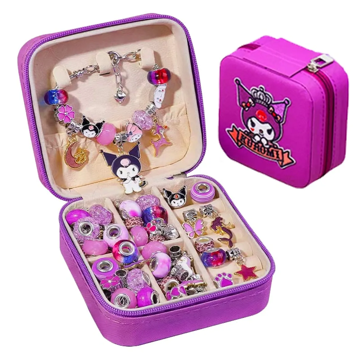 OVOTOUMI - Kuromi Cadena de Pandora en combinación creativa bricolaje