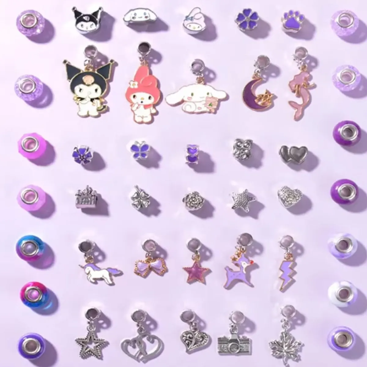 OVOTOUMI - Kuromi Cadena de Pandora en combinación creativa bricolaje