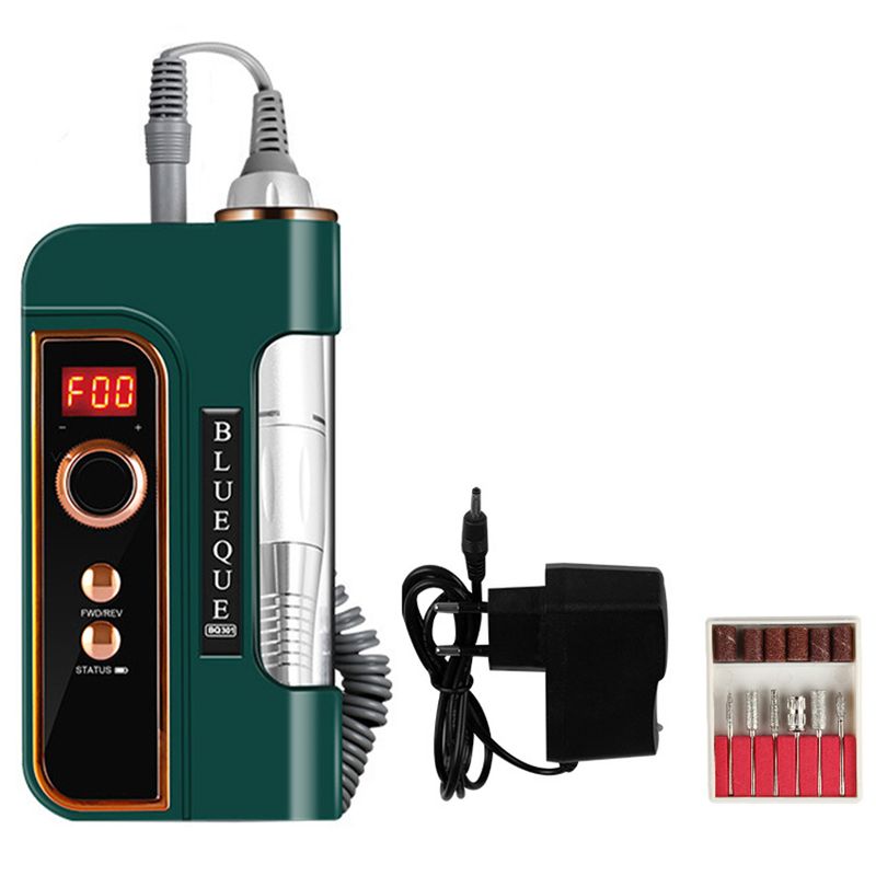 PUREPOWER - Kit Pulidor Esmeril Taladro Para Uñas Profesional 35000rpm.-