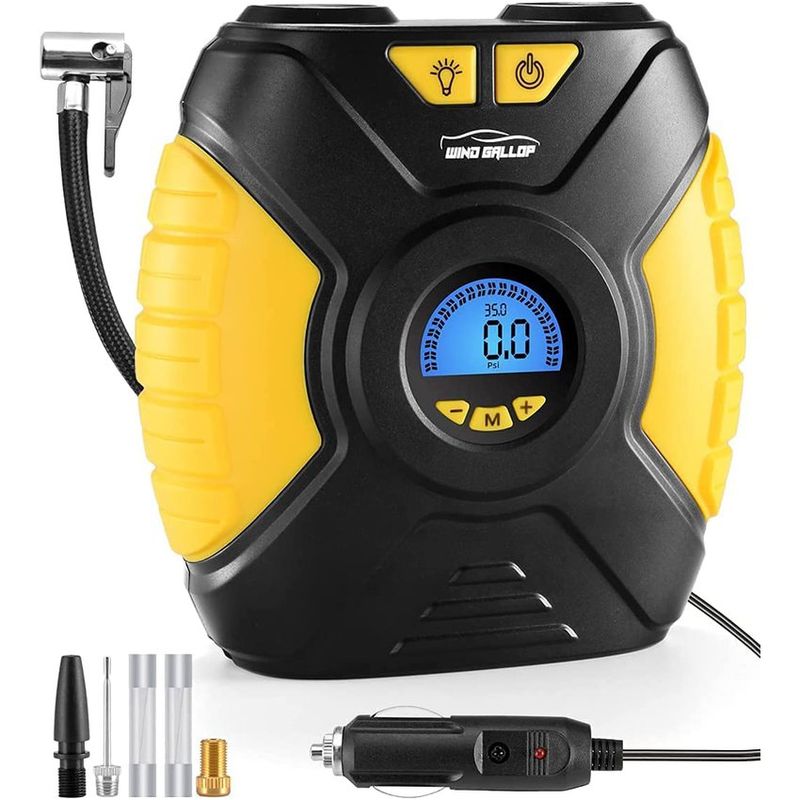 RENVMEXY - Bomba de aire eléctrica accesorios para coche inflador de neumáticos