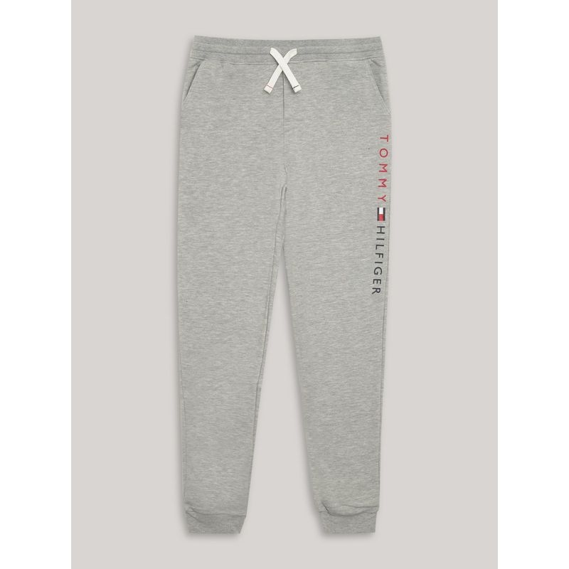 TOMMY HILFIGER - Jogger De Niño Solid Con Logo Estampado Gris Tommy Hilfiger