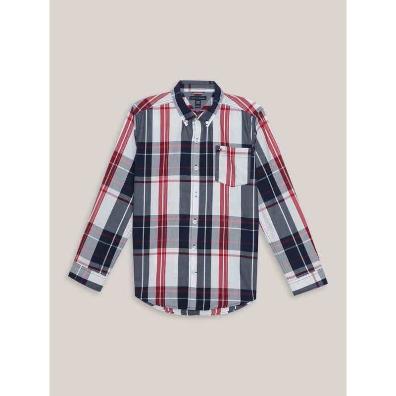 TOMMY HILFIGER - Camisa De Niño Con Estampado De Cuadros Multicolor Tommy Hilfiger