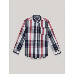 TOMMY HILFIGER - Camisa De Niño Con Estampado De Cuadros Multicolor