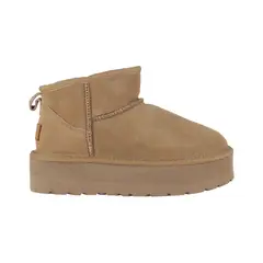 BAMERS - Botas Mujer Blast Mini Plataforma Cuero Taupe