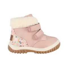 BAMERS - Botines Niñas Bootie Fur Rosa Viejo