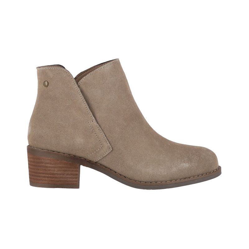 BAMERS - Botines Mujer Bamers Greta Cuero Taupe