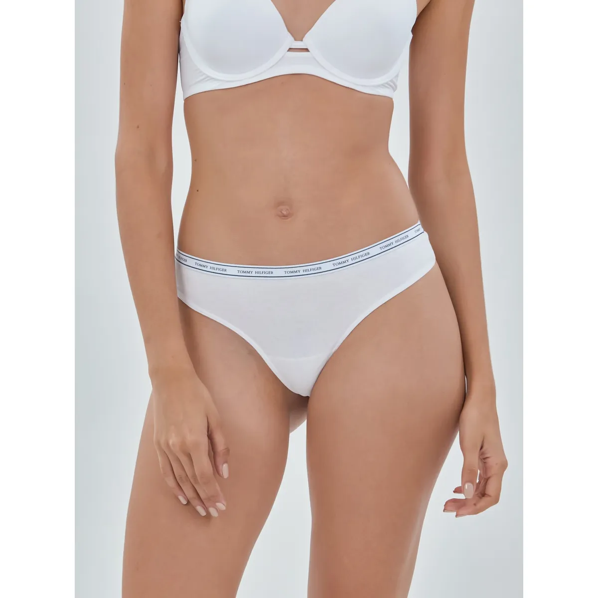 TOMMY HILFIGER - Colaless Classic Cotton Blanco Tommy Hilfiger