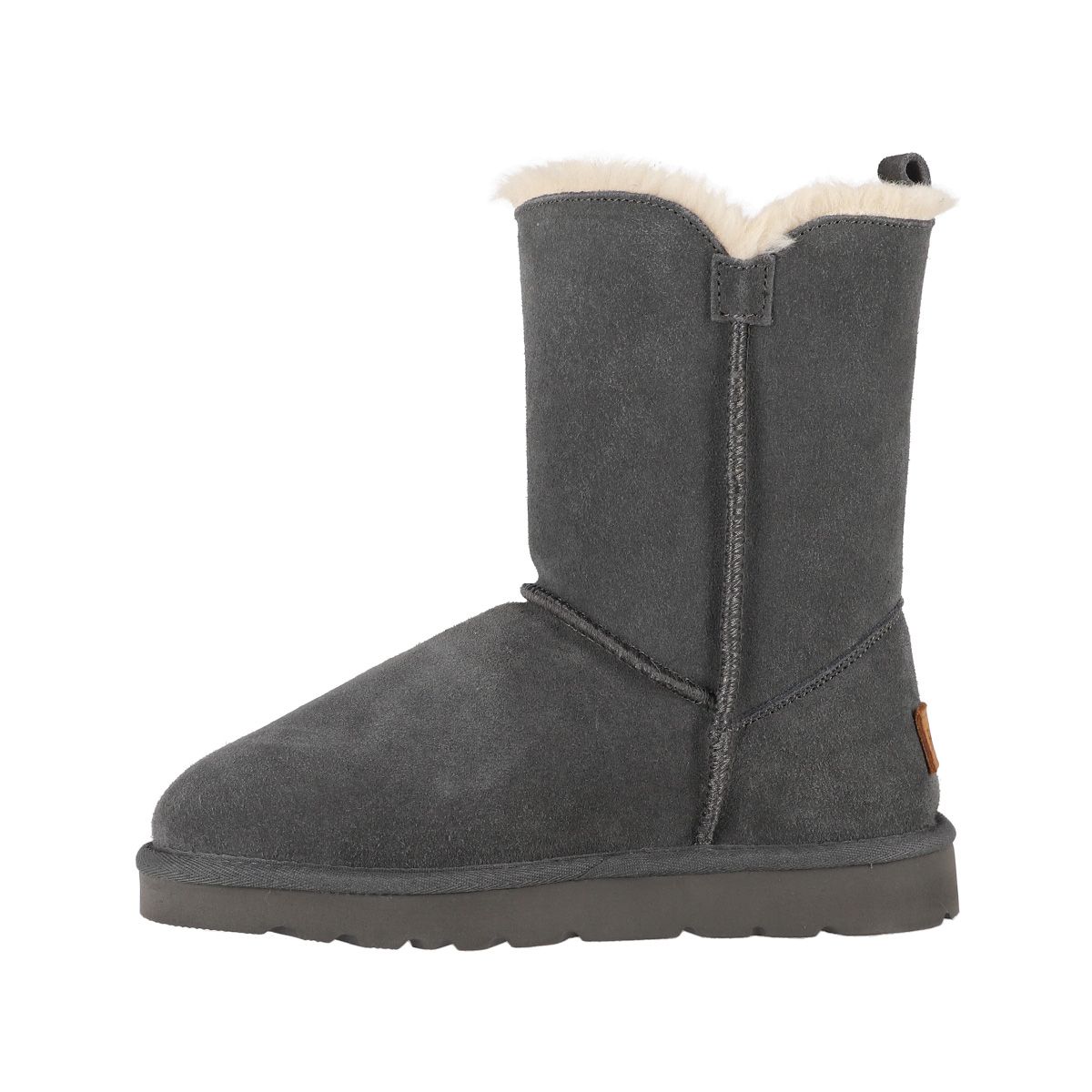 BAMERS - Botas Mujer Bamers Blast Button Cuero Gris Oscuro