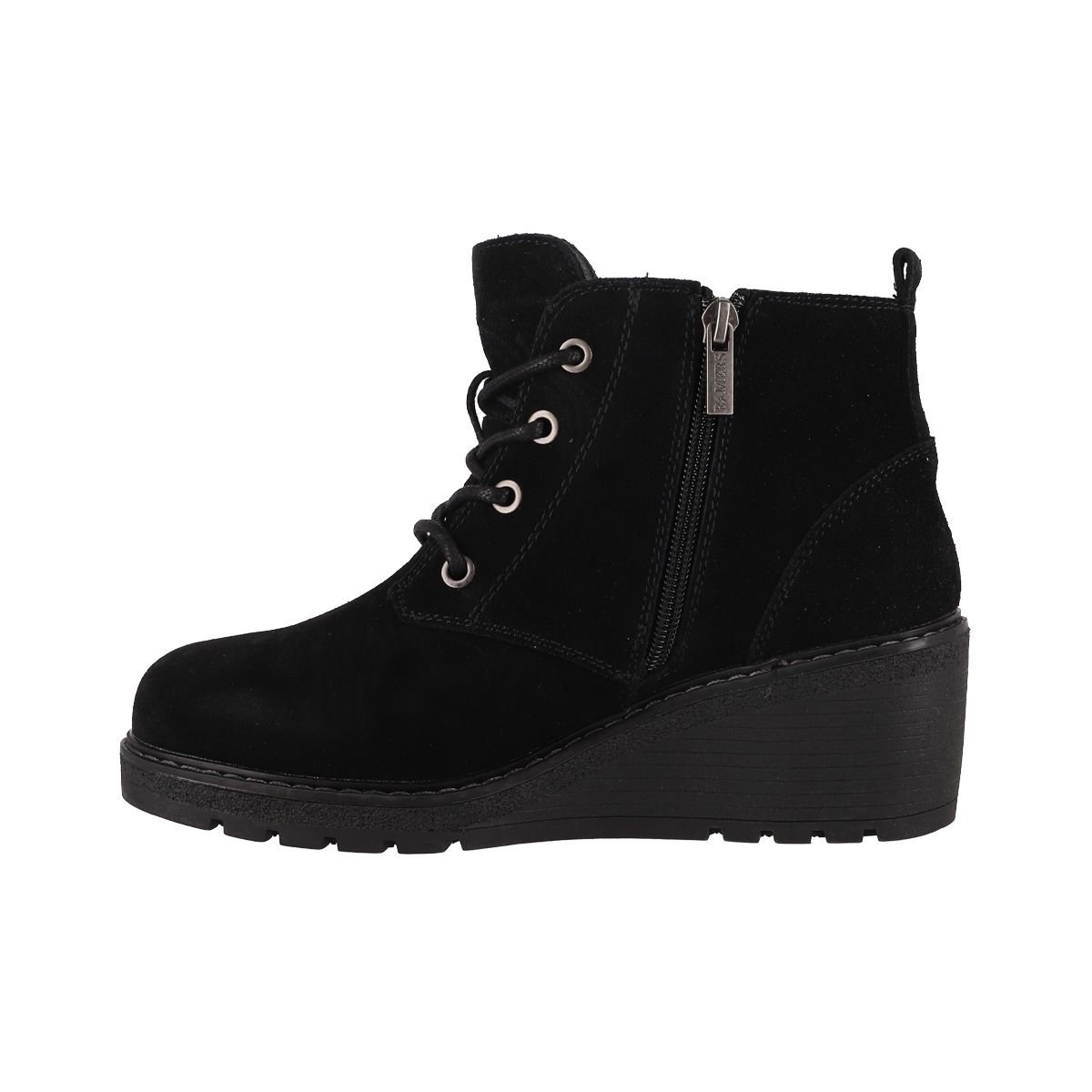 BAMERS - Botines Mujer Bamers Mérida Cuero Negro