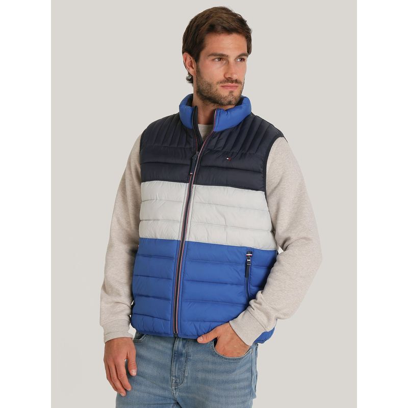 TOMMY HILFIGER - Parka Vest Light Weight Quilted Azul Tommy Hilfiger