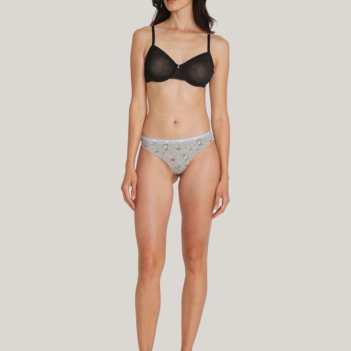 TOMMY HILFIGER - Balconette Con Encaje Negro Tommy Hilfiger