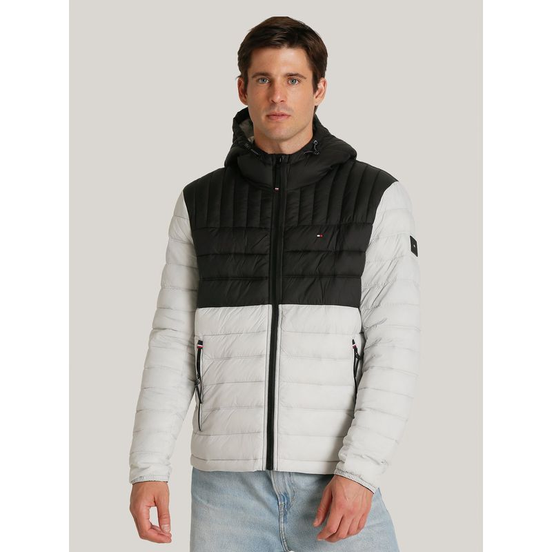 TOMMY HILFIGER - Parka Weight Quilted Colorblock Multicolor Tommy Hilfiger