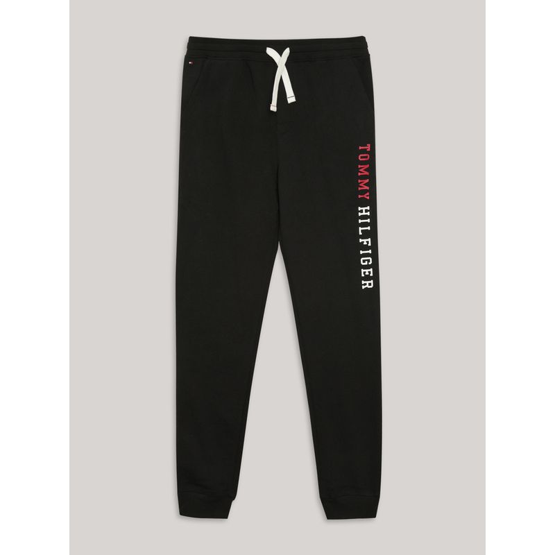 TOMMY HILFIGER - Jogger De Niño Con Logo Estampado Negro Tommy Hilfiger