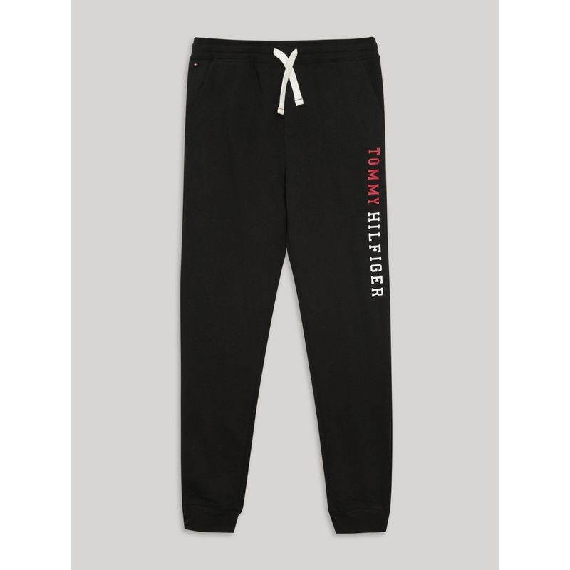 TOMMY HILFIGER - Jogger De Niño Con Logo Estampado Negro Tommy Hilfiger